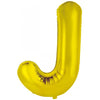 Gold "A"-"Z" 86CM Decrotex Alphabet/Letters Shaped (34") Foil Balloons