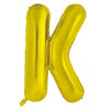 Gold "A"-"Z" 86CM Decrotex Alphabet/Letters Shaped (34") Foil Balloons
