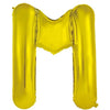 Gold "A"-"Z" 86CM Decrotex Alphabet/Letters Shaped (34") Foil Balloons