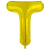 Gold "A"-"Z" 86CM Decrotex Alphabet/Letters Shaped (34") Foil Balloons