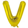 Gold "A"-"Z" 86CM Decrotex Alphabet/Letters Shaped (34") Foil Balloons