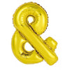 Gold "A"-"Z" 86CM Decrotex Alphabet/Letters Shaped (34") Foil Balloons