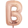 Rose Gold "A"-"Z" 86CM Decrotex Alphabet/Letters Shaped (34") Foil Balloons