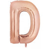 Rose Gold "A"-"Z" 86CM Decrotex Alphabet/Letters Shaped (34") Foil Balloons