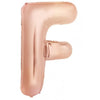 Rose Gold "A"-"Z" 86CM Decrotex Alphabet/Letters Shaped (34") Foil Balloons