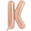 Rose Gold "A"-"Z" 86CM Decrotex Alphabet/Letters Shaped (34") Foil Balloons