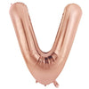 Rose Gold "A"-"Z" 86CM Decrotex Alphabet/Letters Shaped (34") Foil Balloons