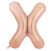 Rose Gold "A"-"Z" 86CM Decrotex Alphabet/Letters Shaped (34") Foil Balloons
