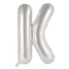 Silver "A"-"Z" 86CM Decrotex Alphabet/Letters Shaped (34") Foil Balloons