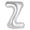Silver "A"-"Z" 86CM Decrotex Alphabet/Letters Shaped (34") Foil Balloons