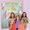 Magical Unicorn Theme Scene Setters Back DROP with Photo Props Party Decoration