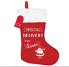Christmas Gift Sock Decoration with wirting"Special Delivery from Santa"