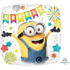 Despicable Me Minions Party Anagram Licensed 2 Sides 45cm (18") Foil Balloon