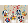 Mickey on the Go Value Pack Foil Swirl Decorations