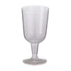 12pk Wine Clear Plastic Glasses