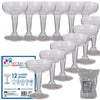 12pk Cocktail Clear Plastic Glasses