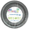 Silver Large 23cm Reusable Round Plastic Plates 25pk