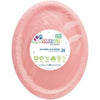 Light Pink Plastic Oval Plates 25pk