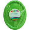 Lime Green Plastic Oval Plates 25pk