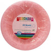 Light Pink Plastic Bowls 25pk