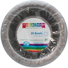 Silver Reusable Plastic Bowls 20pk