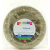 Gold Reusable Plastic Bowls 20pk