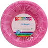 Hot Pink  Reusable Plastic Bowls 20pk