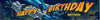 Batman Theme Party Plastic Happy Birthday Banner