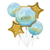 Oh Baby Boy Hello World Baby Shower Blue Balloon Bouquet Kit Anagram