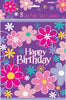Girl's Birthday Blossom Plastic Party Loot Gift Bags 8pack