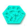Jungle Animals Giraffe Zebra Elephant Monkey Tiger Lion Head Silicone Fondant Mould