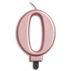 Rose Gold Jumbo Candles "0" - "9"