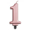 Rose Gold Jumbo Candles "0" - "9"