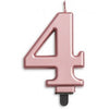 Rose Gold Jumbo Candles "0" - "9"