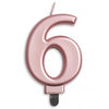 Rose Gold Jumbo Candles "0" - "9"