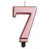 Rose Gold Jumbo Candles "0" - "9"