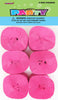 Crepe Streamers 6Pk - Hot Pink