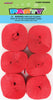 Crepe Streamers 6Pk -Red