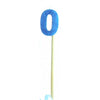 Blue Glitter Long Stick Candles "0"-"9"