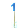 Blue Glitter Long Stick Candles "0"-"9"