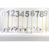 Silver Glitter Long Stick Candles "0"-"9"