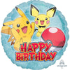 43cm Pokemon Pikachu Round Foil Balloon
