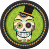 Halloween Day Of the Dead Plates 8 Pack 23cm