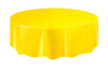 Yellow Round Plastic Table Cover / Tablecloth