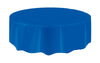Royal Blue Unique Plastic Tablecover Round 213cm Diameter