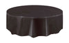 Black Plastic Tablecover Round 213cm Diameter