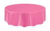 Hot Pink  Plastic Tablecover Round 213cm Diameter (84")