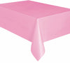 Light Pink Plastic Table Cover/ Tablecloth Rectangle 1.37m X 2.74m