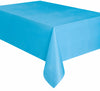 Light Blue Rectangle Plastic Table Cover/ Tablecloth Rectangle 1.37m X 2.74m