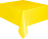 Yellow Plastic Table Cover/ Tablecloth Rectangle 1.37m X 2.74m